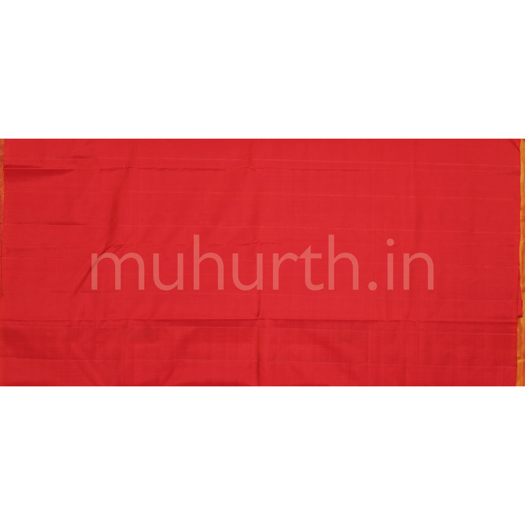 Red Organza Tissue Kanjivaram Silk Saree