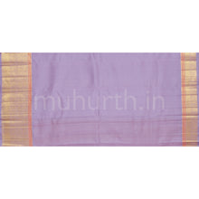 Load image into Gallery viewer, Red Tissue Pure Kanjivaram Silk Saree with Lavender