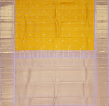 Load image into Gallery viewer, Mambazham Tissue Vaira-Oosi Kanjivaram Silk Saree with Lavender