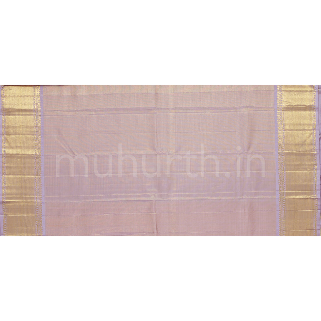 Mambazham Tissue Vaira-Oosi Kanjivaram Silk Saree with Lavender