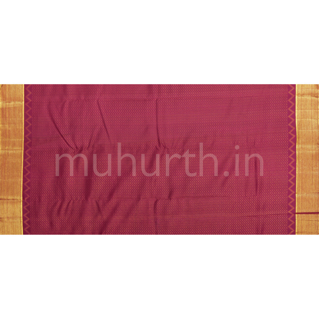 Maroon Pure Kanjivaram Silk Saree