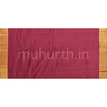 Load image into Gallery viewer, Maroon Pure Kanjivaram Silk Saree