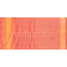 Load image into Gallery viewer, Deep Green Meenakari Luxury Kanjivaram Silk Saree with Red &amp; Rose
