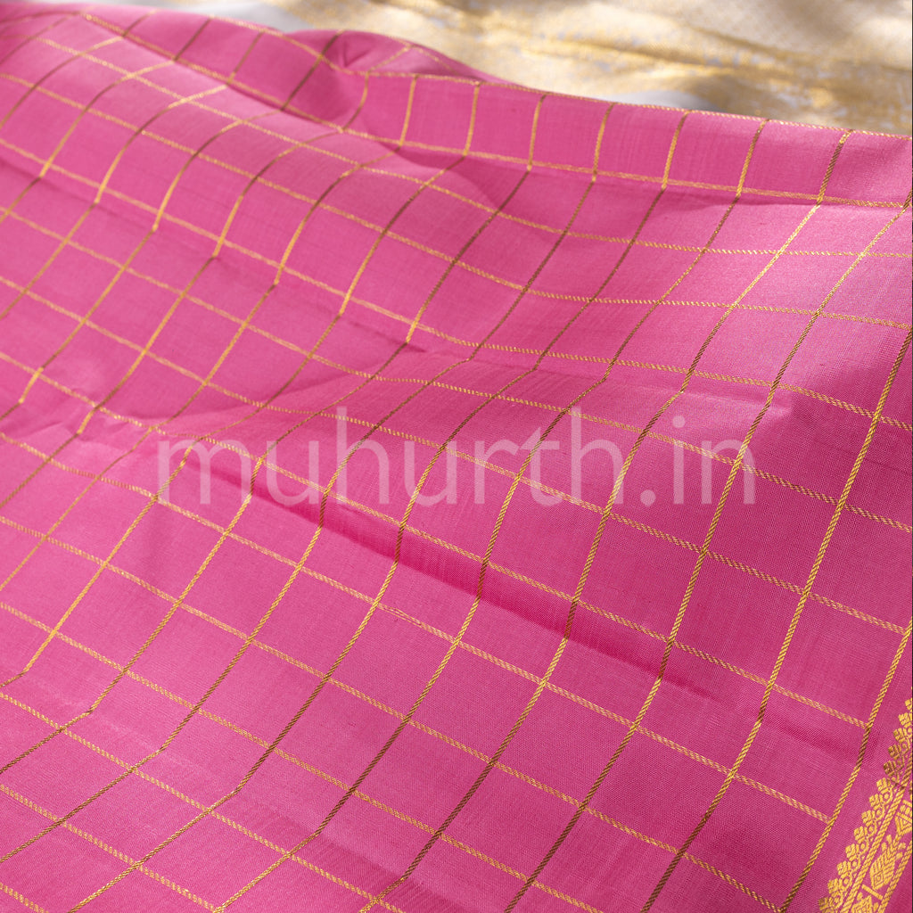 Pink Kanjivaram Silk Saree