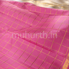 Load image into Gallery viewer, Pink Kanjivaram Silk Saree