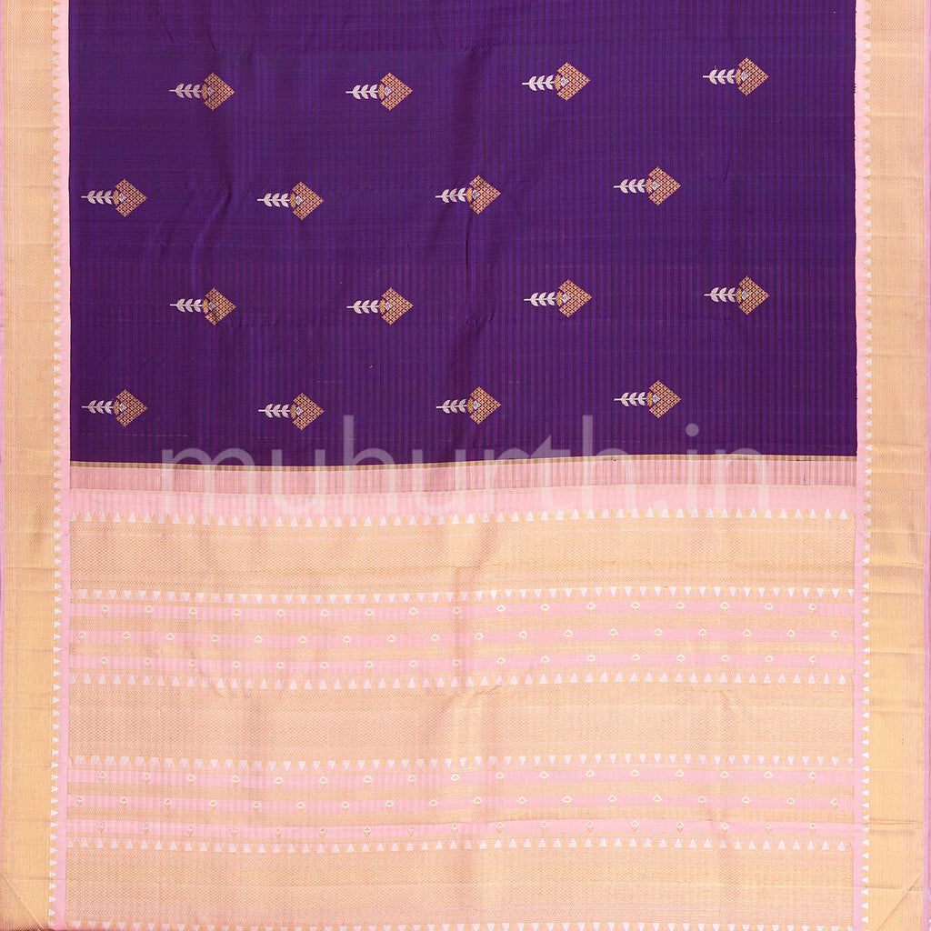 Meenakshi Kanjivaram Silk Saree with Pink