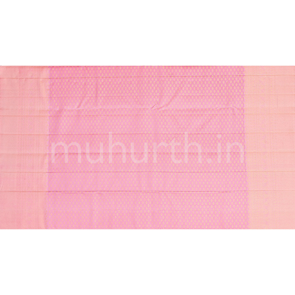 Golden Mustard Kanjivaram Silk Saree with Lavender