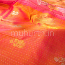 Load image into Gallery viewer, Kanjivaram Rani Yellow Shot Silk Saree