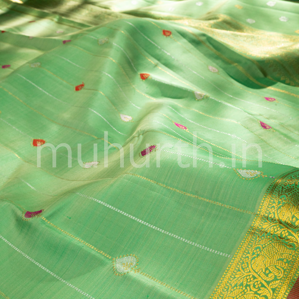 Light Tiratchai Kanjivaram Silk Saree