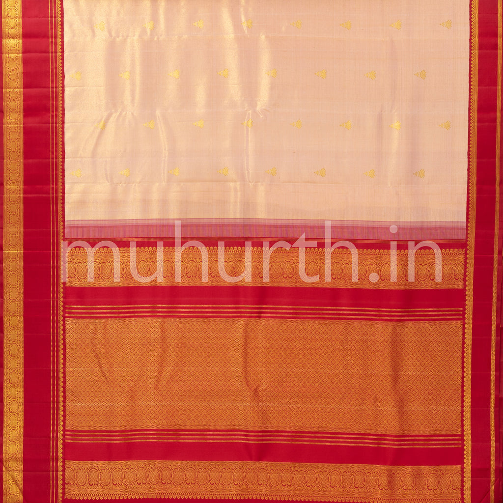 Pink Tissue Kanjivaram Silk Saree with Maroon