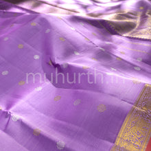 Load image into Gallery viewer, Lavender Kanjivaram Silk Saree