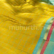 Load image into Gallery viewer, Sampanga Kanjivaram Silk Saree with Sea Green