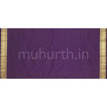 Load image into Gallery viewer, Dark Magenta Vaira-Oosi Pure Zari Kanjivaram Silk Saree