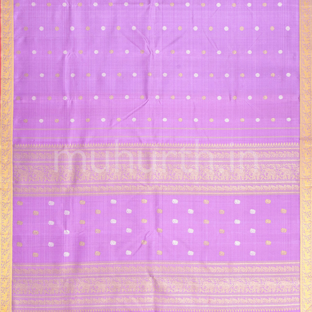 Lavender Kanjivaram Silk Saree