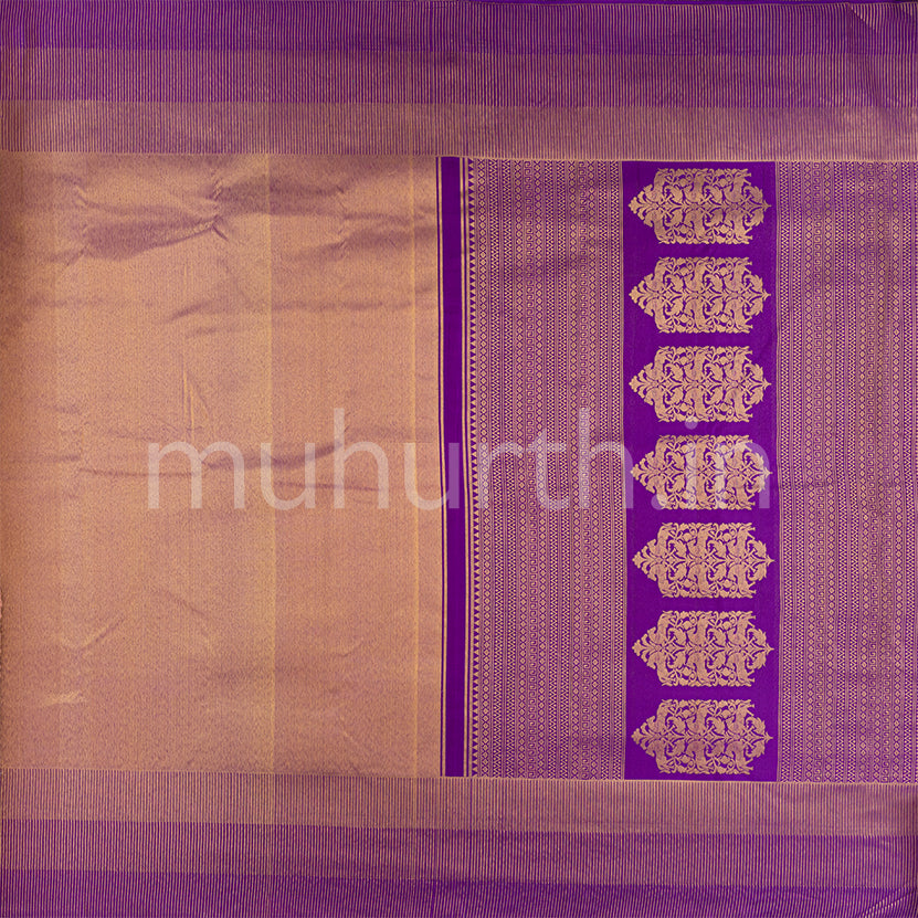 Meenakshi Violet Kanjivaram Silk Saree