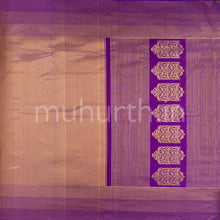 Load image into Gallery viewer, Meenakshi Violet Kanjivaram Silk Saree