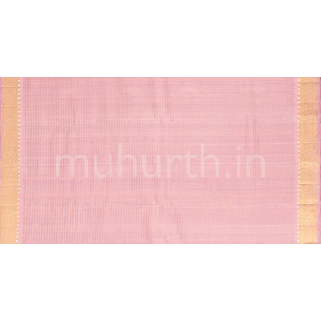 Meenakshi Kanjivaram Silk Saree with Pink