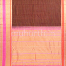 Load image into Gallery viewer, Arakku Kanjivaram Silk Saree with Pink