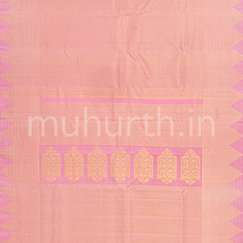 Baby Pink Kanjivaram Silk Saree