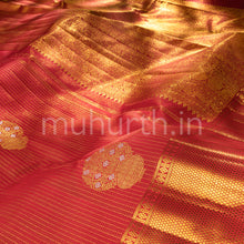 Load image into Gallery viewer, Deep Red Kanjivaram Silk Saree