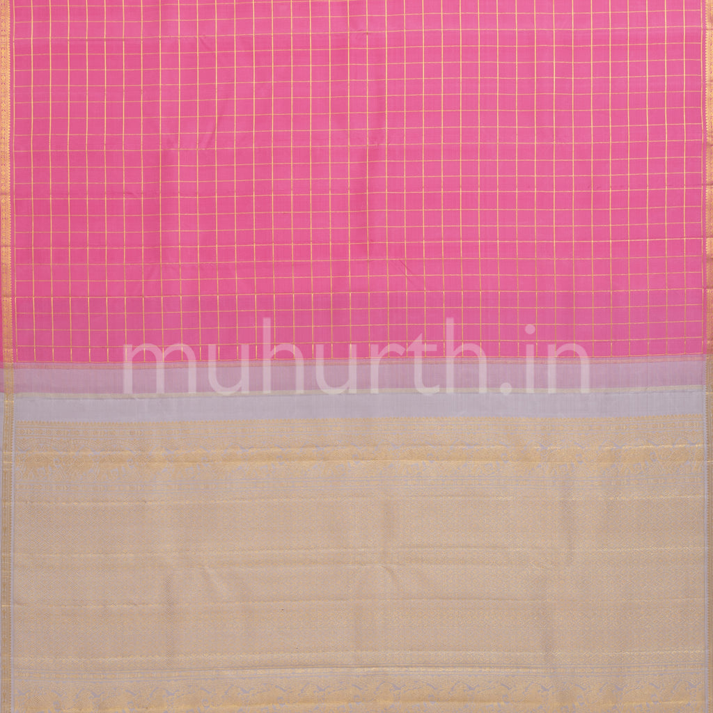 Pink Kanjivaram Silk Saree