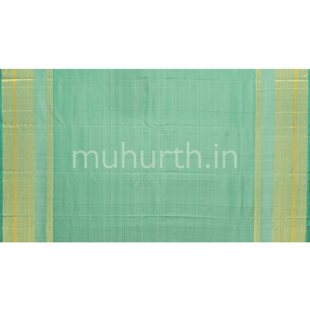 Sea Green Kanjivaram Silk Saree