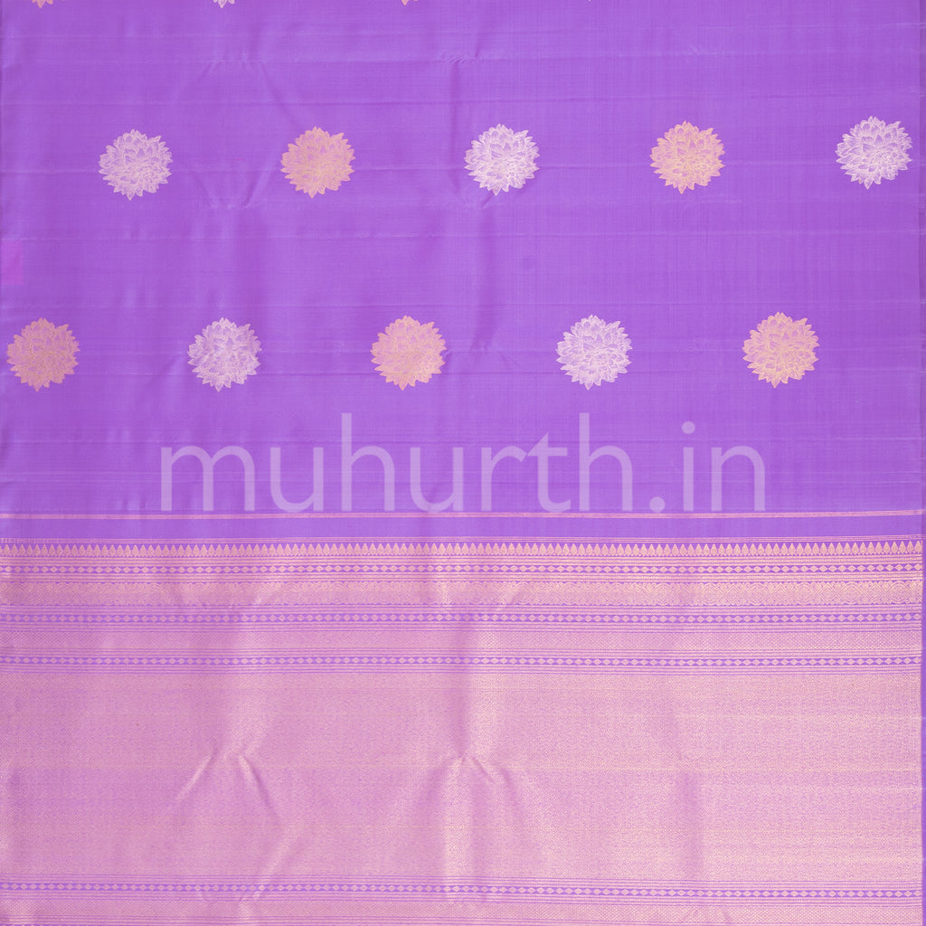 Lavender Kanjivaram Silk Saree