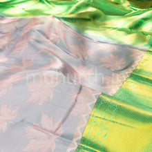 Load image into Gallery viewer, Kanjivaram Light Pink &amp; Ananda Silk Saree with Tiratchai Green