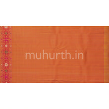 Load image into Gallery viewer, Off-White Kanjivaram Silk Saree with Coral Pink