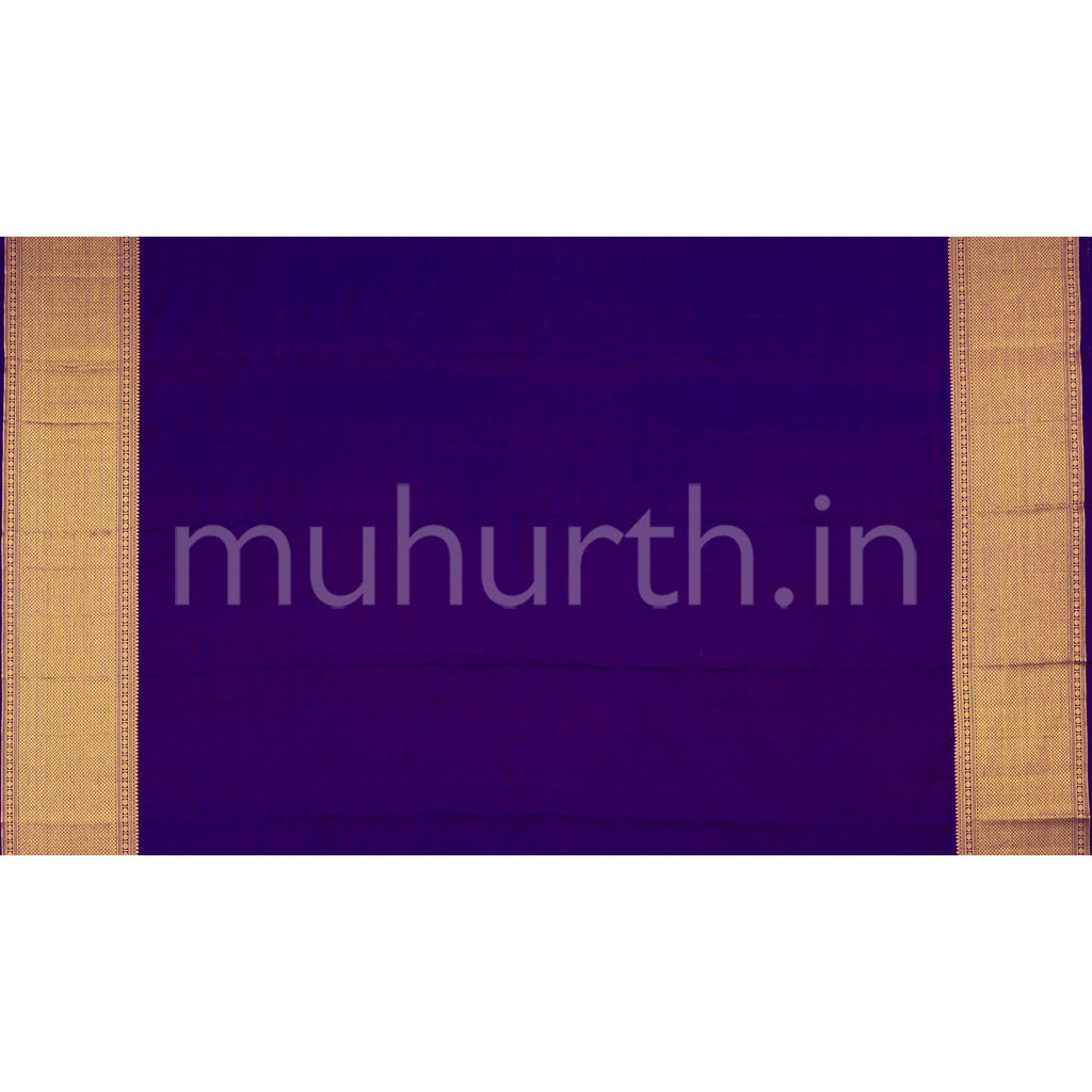 Kanjivaram Magenta Silk Saree