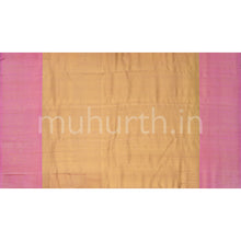 Load image into Gallery viewer, Golden Tissue Kanjivaram Silk Saree with Pink