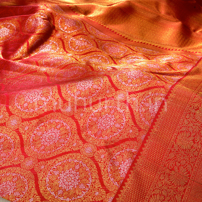 Kanjivaram Bridal Red Silk Saree
