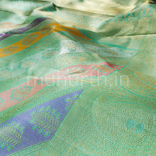 Load image into Gallery viewer, Sea Green Pure Rangkat Luxury Kanjivaram Silk Saree