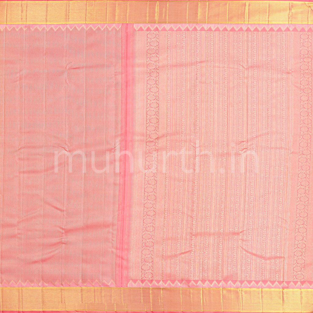 Peach Kanjivaram Silk Saree