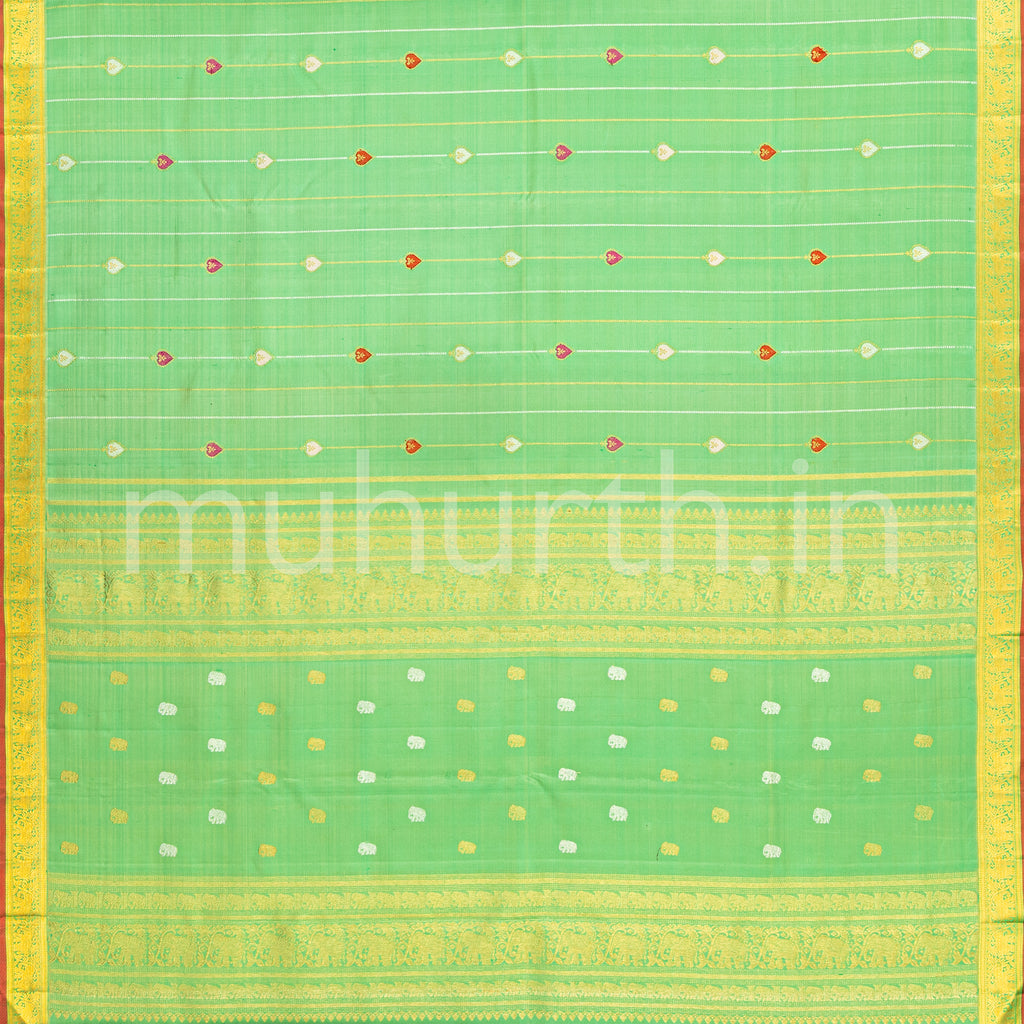 Light Tiratchai Kanjivaram Silk Saree