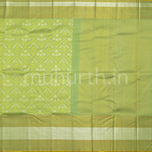 Load image into Gallery viewer, Kanjivaram Elaichi Green Silk Saree