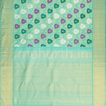 Load image into Gallery viewer, Sea Green Rangkat Kanjivaram Silk Saree