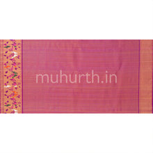 Load image into Gallery viewer, Pastel Pink Kanjivaram Silk Saree with Magenta