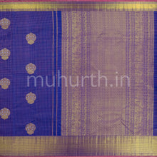 Load image into Gallery viewer, Kanjivaram Violet Silk Saree