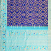 Load image into Gallery viewer, Violet Kanjivaram Silk Saree with Ananda