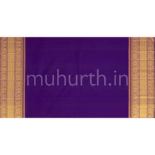 Load image into Gallery viewer, Lavender Kanjivaram Silk Saree with Meenakshi