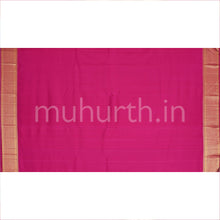 Load image into Gallery viewer, Fresh Blue Kanjivaram Silk Saree with Magenta