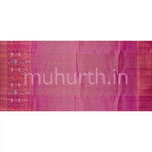 Load image into Gallery viewer, Kanjivaram Peach Silk Saree with Majenta