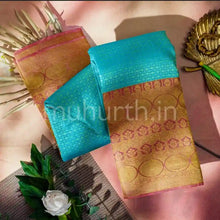Load image into Gallery viewer, Kanjivaram Rexona Silk Saree with Brown