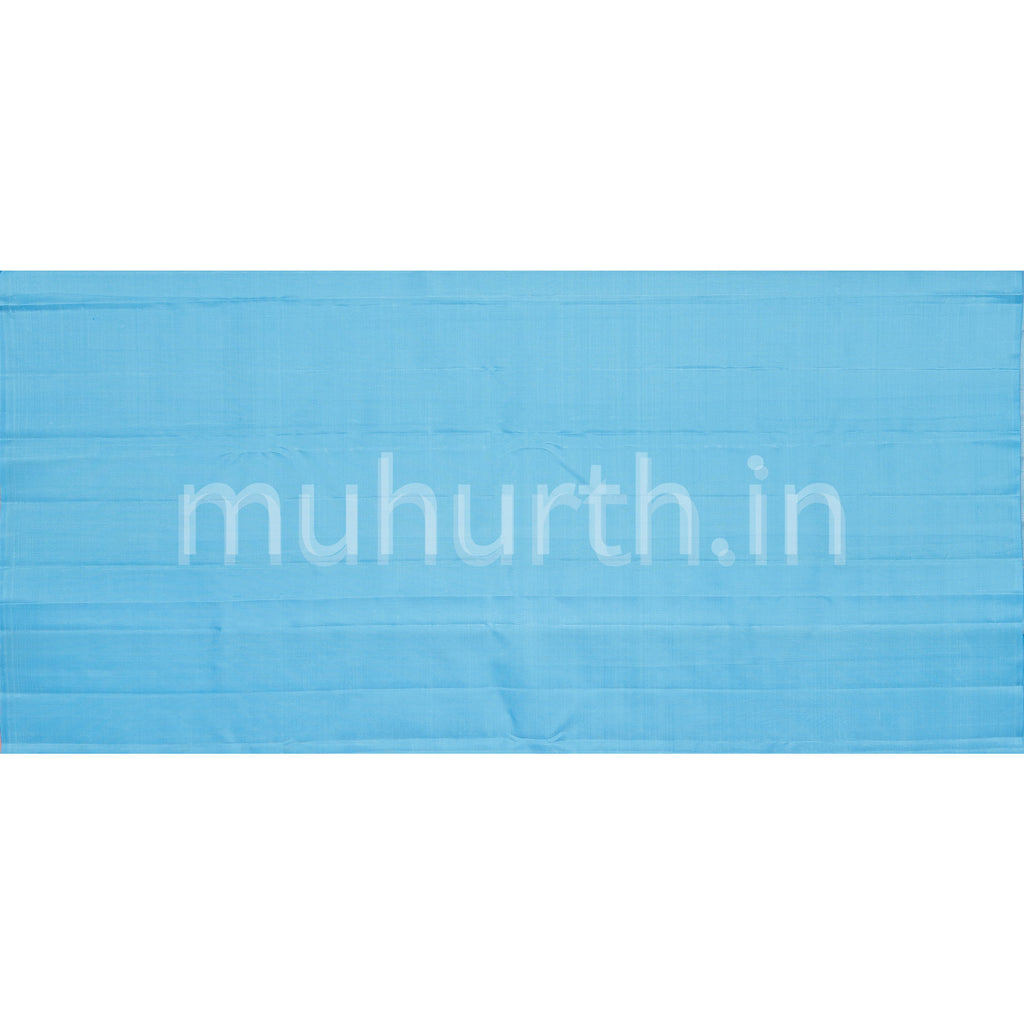 Light Blue Tissue Vaira-Oosi Pure Zari Kanjivaram Silk Saree