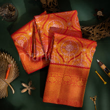 Load image into Gallery viewer, Kanjivaram Bridal Red Silk Saree