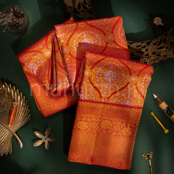 Kanjivaram Bridal Red Silk Saree