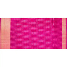 Load image into Gallery viewer, Kanjivaram Light Apricot Pink Silk Saree with Rose