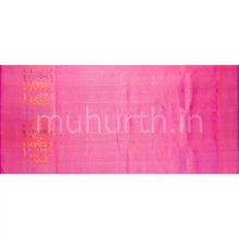 Load image into Gallery viewer, Kanjivaram Green Meenakari Silk Saree with Light Pink