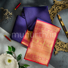 Load image into Gallery viewer, Kanjivaram Vijaya Silk Saree with Orange Rose